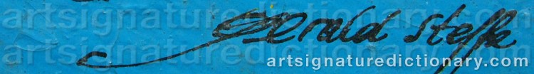 Signature by Gerald STEFFE