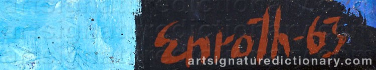 Signature by Erik ENROTH