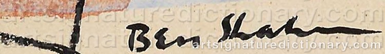 Signature by Ben SHAHN