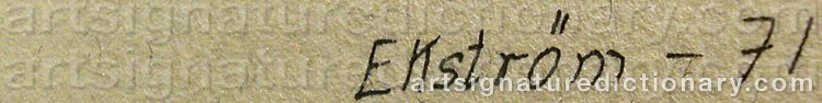 Signature by Thea EKSTRÖM
