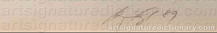 Authentic signature by Marjatta TAPIOLA on Drawing/Graphic/Print artwork
