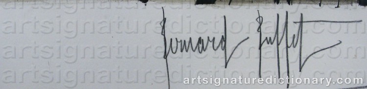 Signature by Bernhard BUFFET