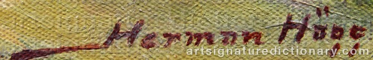 Signature by Herman HÄGG