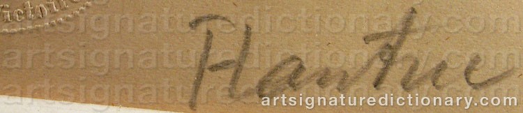 Signature by Henri De TOULOUSE-LAUTREC