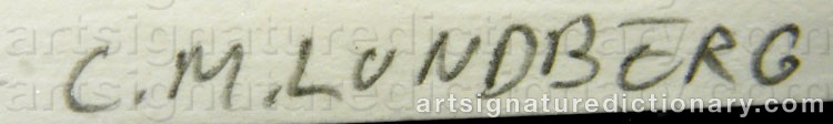 Signature by C. M. LUNDBERG