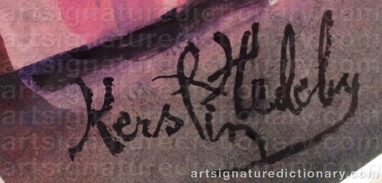 Signature by Kerstin HEDEBY