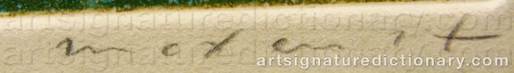 Signature by Max ERNST