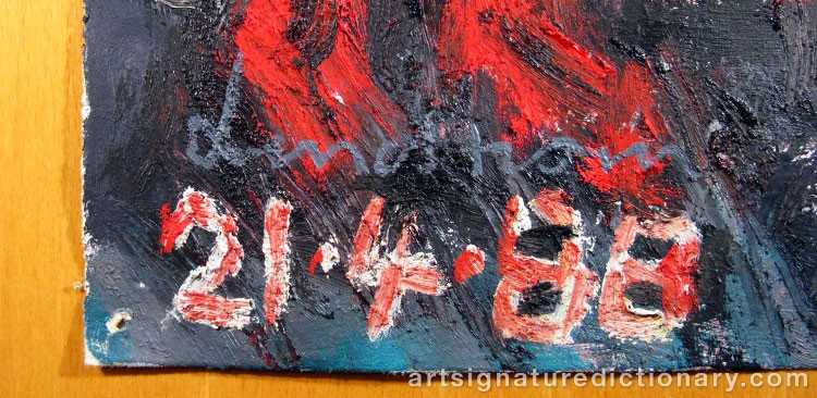 Close-up details showing Bengt LINDSTRÖM signature forgery characteristics