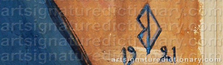 Signature by Bertil DAMM