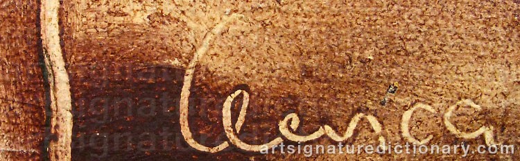 Signature by Alfred LENICA