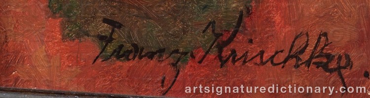 Signature by Franz KRISCHKE