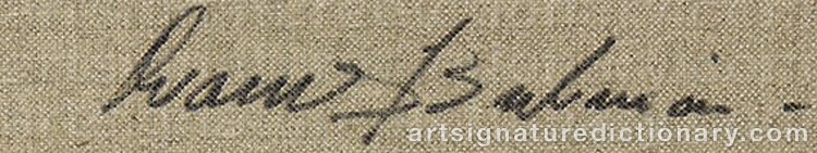 Authentic signature by Ovanes BERBERIAN on Painting/Watercolour artwork