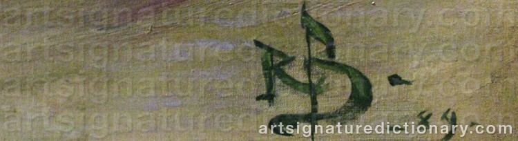Signature by Richard BERGH