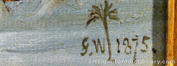 Signature by Gustaf Wilhelm PALM