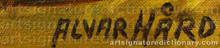 Signature by Alvar HÅRD