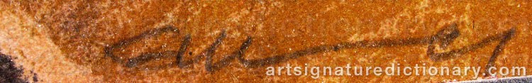 Signature by Gösta WERNER