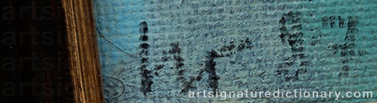 Authentic signature by Igor GANIKOVSKY on  artwork