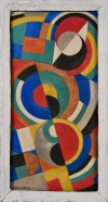 Close-up details showing Sonia DELAUNAY signature forgery characteristics