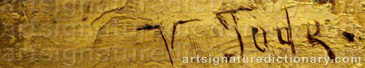 Signature by Knut Gustaf Waldemar TODE