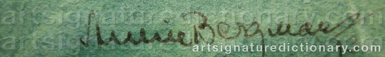 Signature by Annie BERGMAN