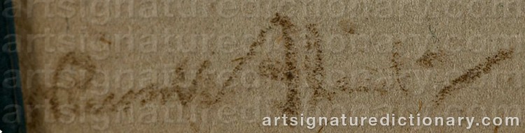 Authentic signature by William Russell FLINT on Drawing/Graphic/Print artwork