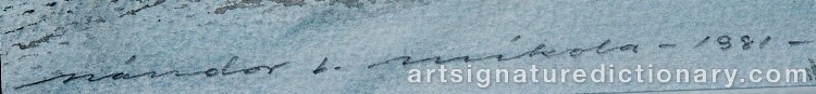 Signature by Nandor MIKOLA