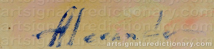 Authentic signature by Alexander SHEVCHUCK on Painting/Watercolour artwork