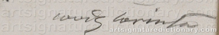 Signature by Lovis CORINTH
