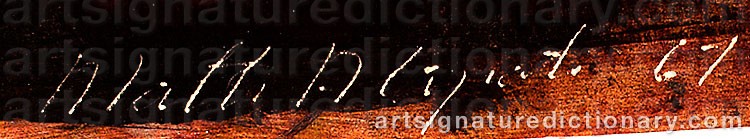 Authentic signature by Matti ALAPOTI on  artwork