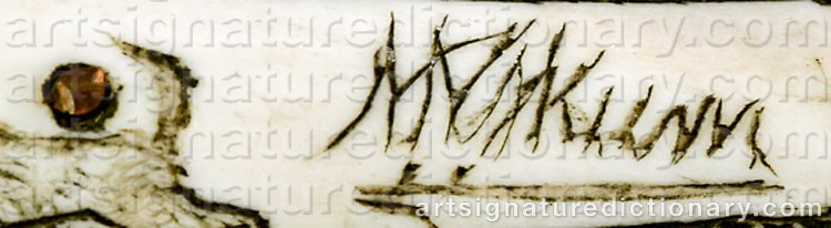 Signature by Nils Nilsson (Sami Artist) SKUM