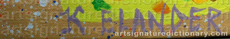 Signature by Kristina ELANDER