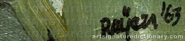 Authentic signature by Herman REIJERS on artwork
