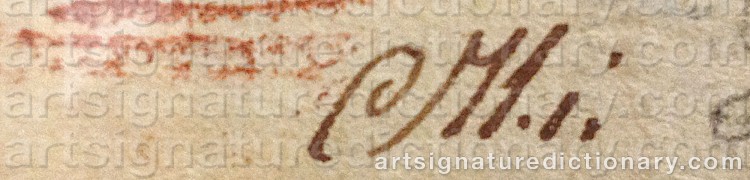 Signature by Carl WAHLBOM