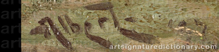Signature by Gustaf ALBERT