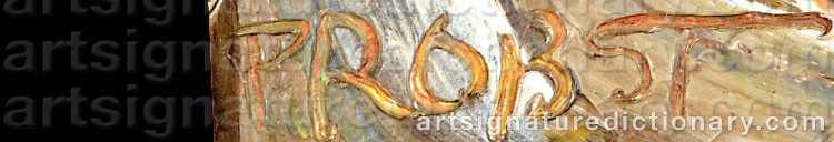 Authentic signature by Joachim PROBST on  artwork