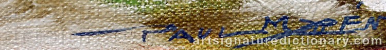 Signature by Paul MYRÉN