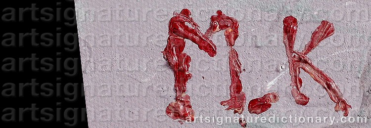 Authentic signature by Markus KOSKENNIEMI on  artwork