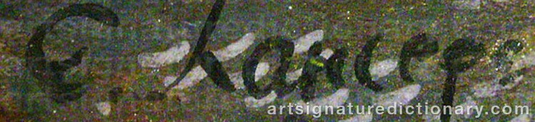 Signature by Evgeni Evgenievich LANCERAY