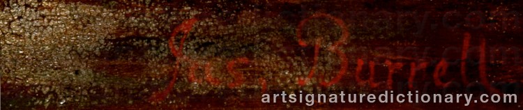 Authentic signature by James BURRELL on  artwork