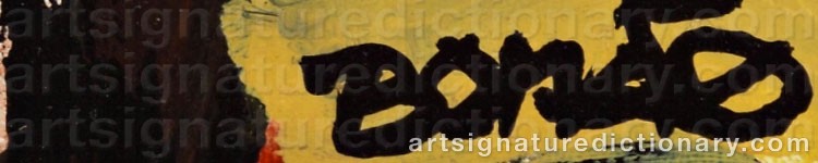 Authentic signature by Jordi BONAS on  artwork