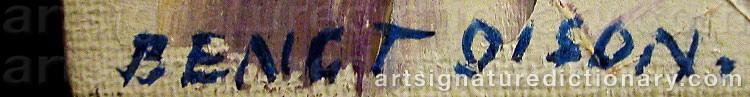Signature by Bengt OLSON