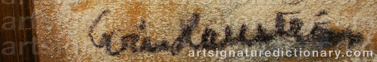 Signature by Eric HALLSTRÖM