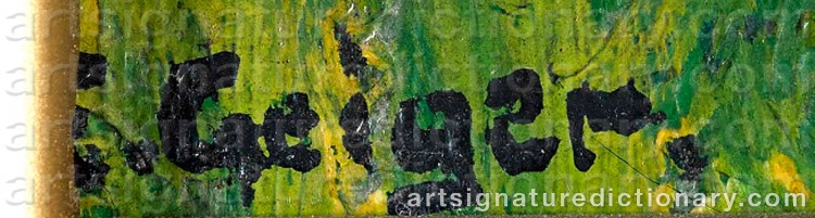 Authentic signature by Ernst Samuel GEIGER on Painting/Watercolour artwork