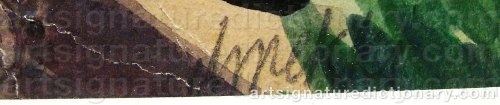 Authentic signature by DMEKKI on  artwork