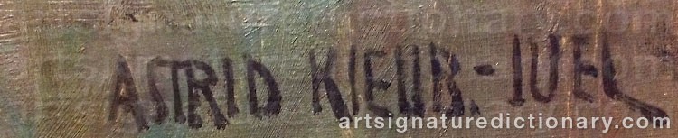 Signature by Astrid KJELLBERG-JUEL