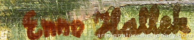Signature by Enno HALLEK
