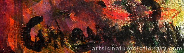 Authentic signature by Catharina KÖHLER on Painting/Watercolour artwork