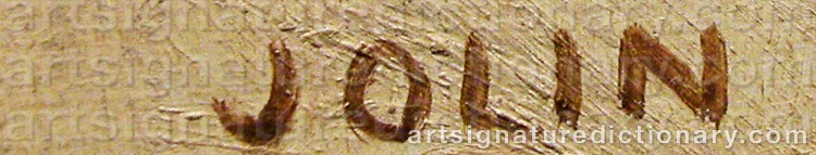 Signature by Einar JOLIN