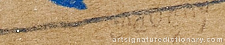 Authentic signature by Jean POUGNY on artwork