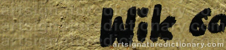 Signature by Wilhelm WIK